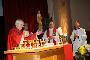 The Most Reverend Bishop Donald Trautman celebrates a special 50th Anniversary mass at ECCHS.