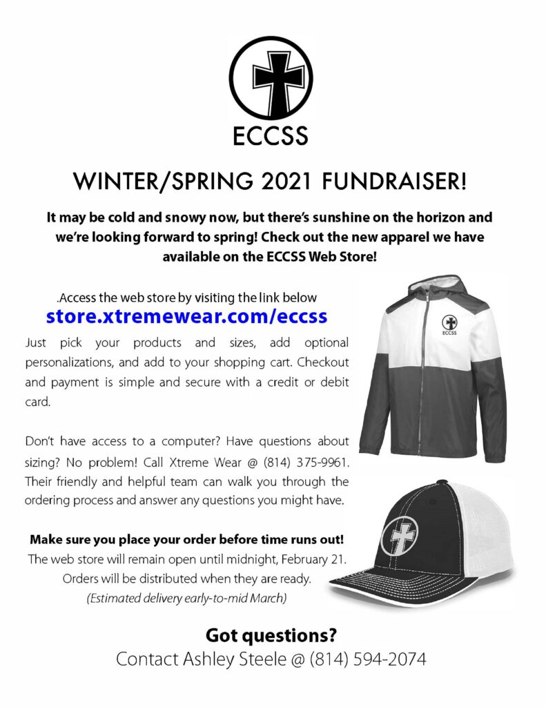 ECCSS CLOTHING SALE NOW-2/21/21