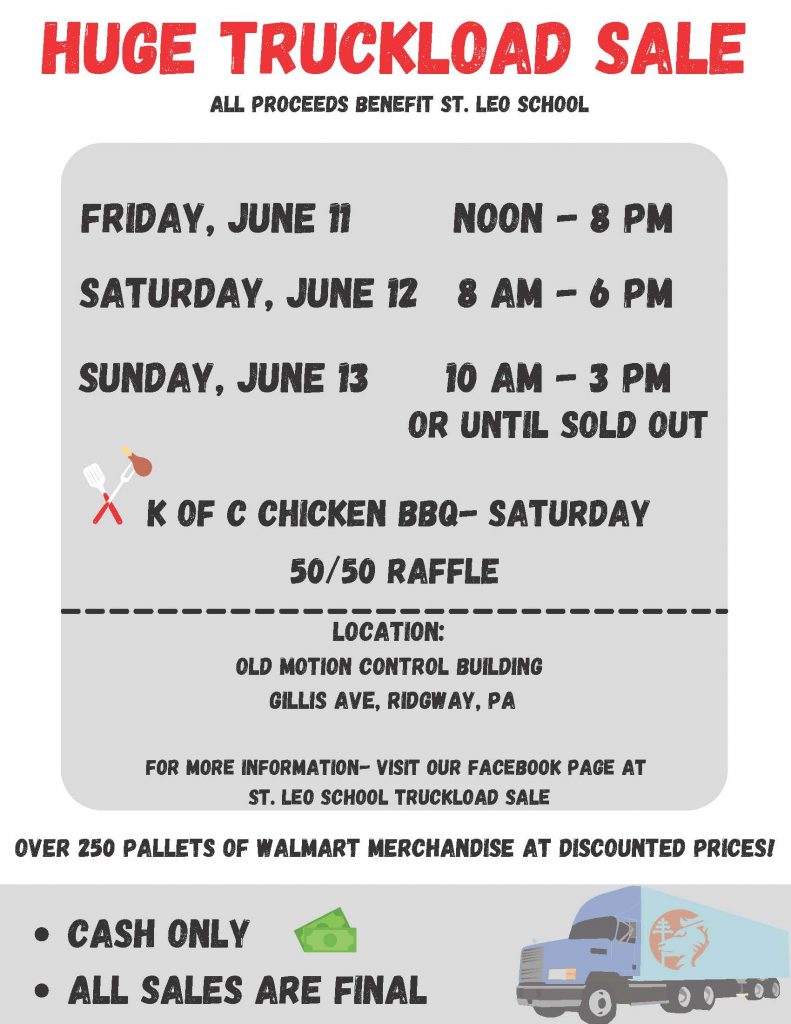 St. Leo School Truckload Sale