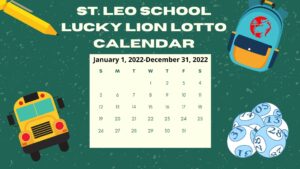 Lucky Lion Lotto 2022 Calendar