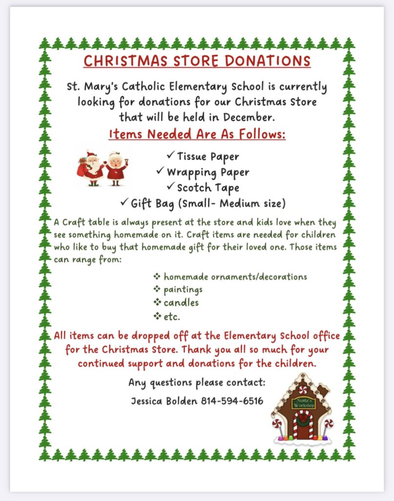 Christmas Store Donations