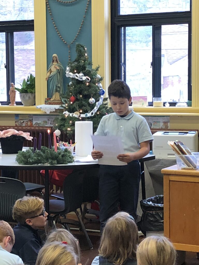 Students at SLS prepare for the birth of Jesus
